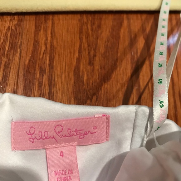 Lilly Pulitzer White and Gold Kerry Dress - Picture 7 of 8